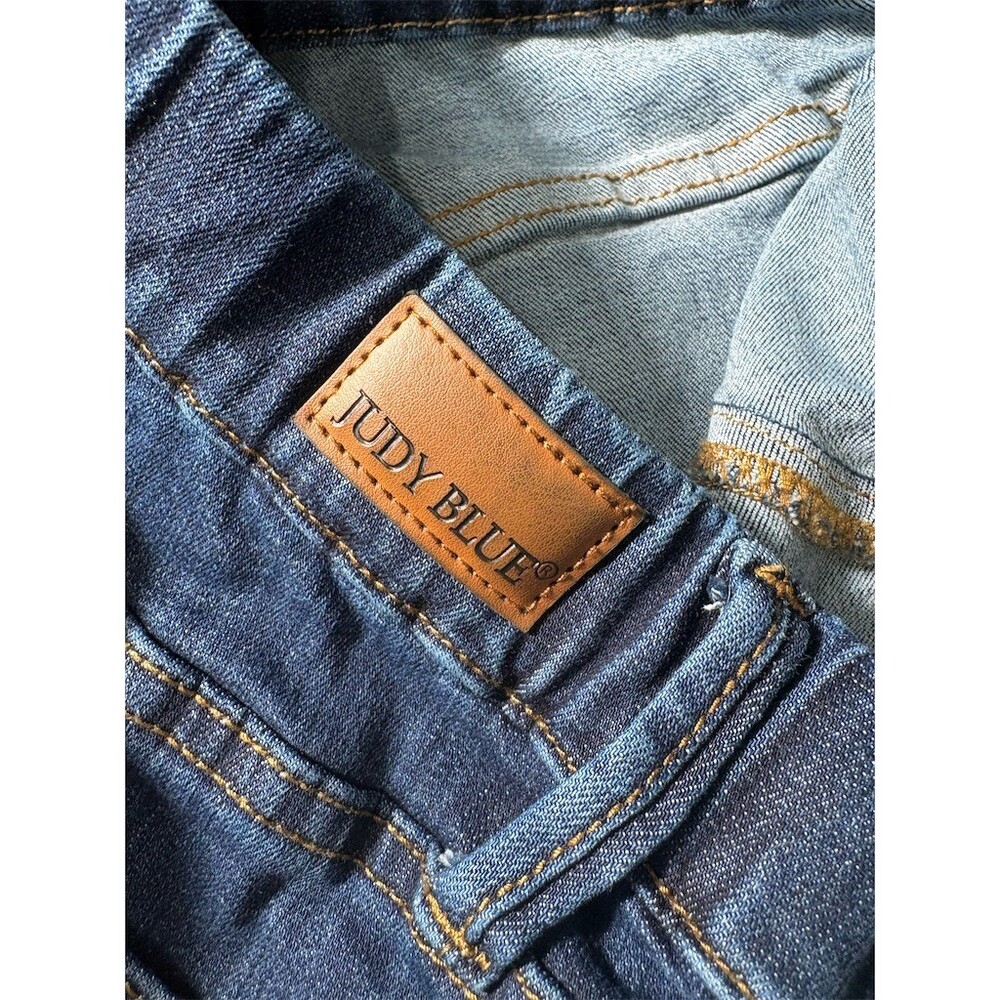Judy Blue Jeans Womens Size 5 Blue Dark Wash High Rise Pull-On Skinny - Picture 9 of 11